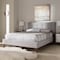 Baxton Studio Valencia Greyish Beige Queen Size Platform Bed 141-7834 - alternate 10